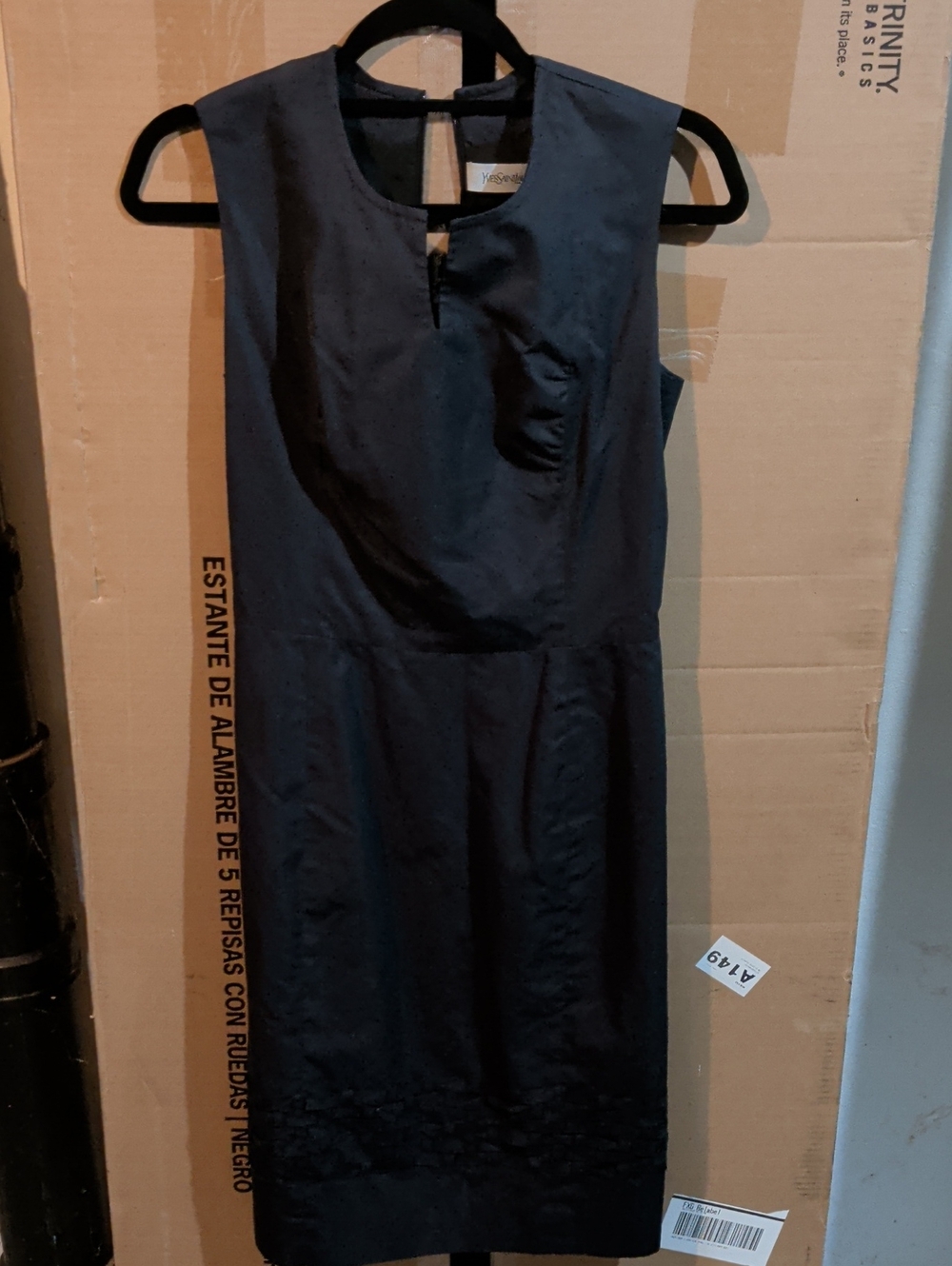 Yves Saint Laurent Classic Midnight Sleeveless Sheath Dress - Fits Like XS